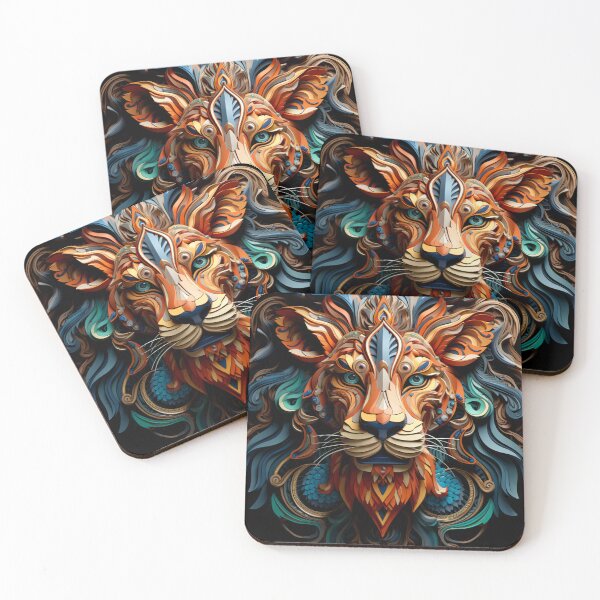 Item preview, AI Style Lion Themed Art Design designed and sold by mondmakes.