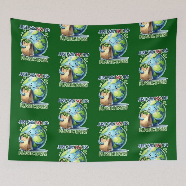 Item preview, Earth Day Just Say No To Plastic designed and sold by WoodburyLake.