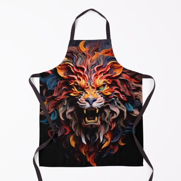 Item preview, Multicolored Style Lion Themed Art Print designed and sold by mondmakes.