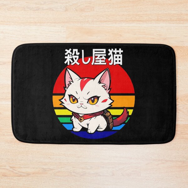 Item preview, Assassin Cat, Neko, Anime, Cartoon, Japanese, Funny Cat designed and sold by Porcupine Tees ⭐⭐⭐⭐⭐.