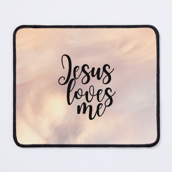 Item preview, Jesus Loves Me Calligraphy Sunset Sky designed and sold by OKaye29.