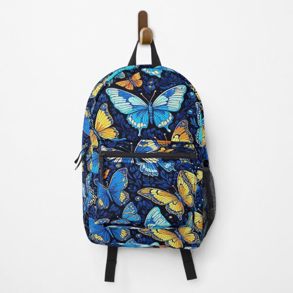 Item preview, Yellow Blue Butterflies Pattern. designed and sold by Giulivo Store Graphic.