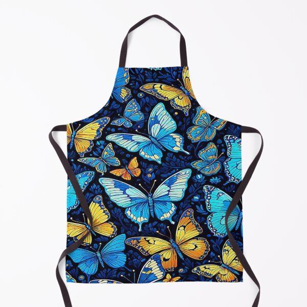 Item preview, Yellow Blue Butterflies Pattern. designed and sold by Giulivo Store Graphic.