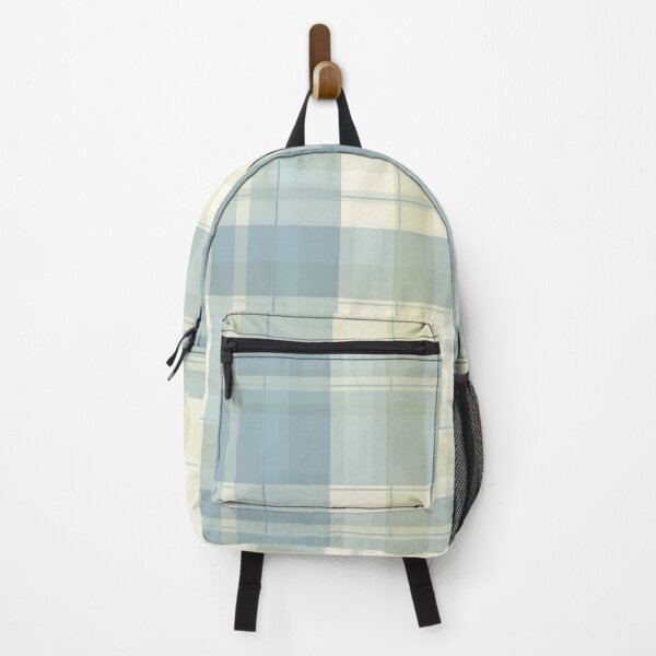 Item preview, Elegant Beige and Blue Plaid | Pastel Plaid | Spring Plaid | Summer Print | Multicolor plaid or tartan, checks, checkered Print designed and sold by RSDigitalPrintDesign.