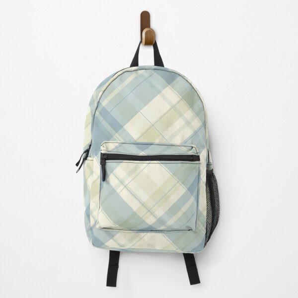 Item preview, Elegant Beige and Blue Plaid | Pastel Plaid | Spring Plaid | Summer Print | Multicolor plaid or tartan, checks, checkered Print designed and sold by RSDigitalPrintDesign.