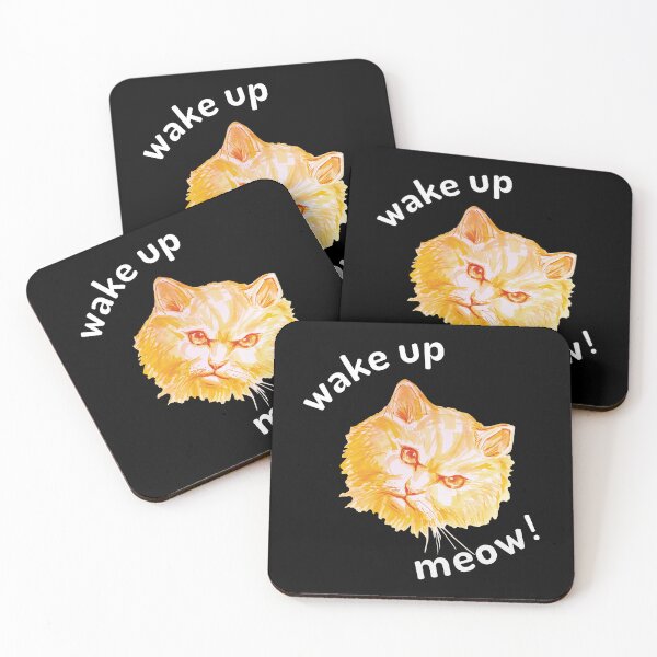 Item preview, Wake up meow! designed and sold by umasharda.