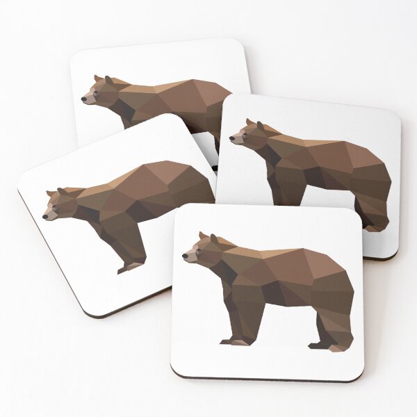 Item preview, Brown bear - low poly designed and sold by marivin.