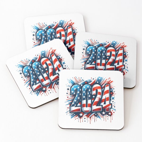 Item preview, American Flag USA 2024 Watercolor designed and sold by rroulette77.