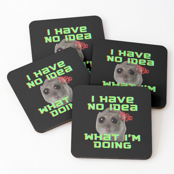 Item preview, I have no idea what I'm doing Sad Hamster  designed and sold by CyberArtistOne.