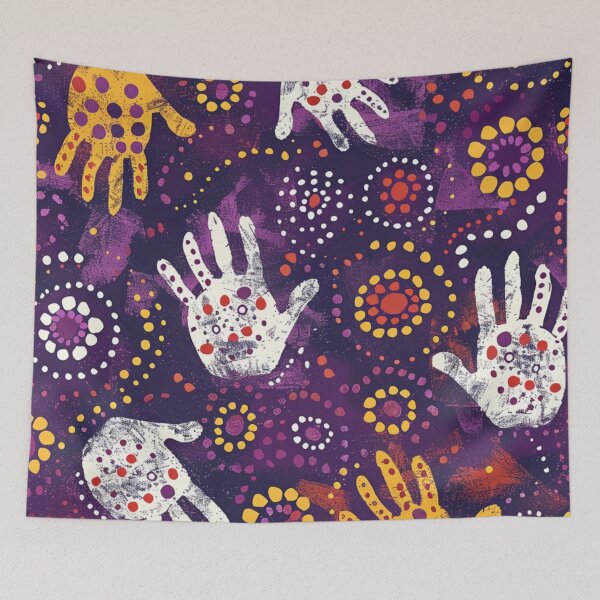 Item preview, Aboriginal Inspired Dot Art -  Discovering People designed and sold by GrinGalore.