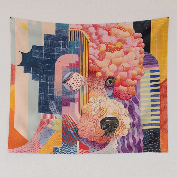 Item preview, Abstract poodle designed and sold by FlowersColorful.