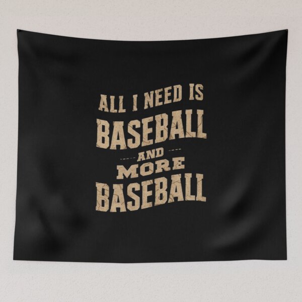 Artikelvorschau, Alles was ich brauche ist Baseball und noch mehr Baseball entworfen und verkauft von HeadTurningArt.