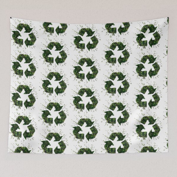 Item preview, Green Recycling Logo with Green Leaves and Green Plants. Go Green, Recycle Symbol, Save the Earth Earth Day Awareness April 22 designed and sold by moproconcepts.