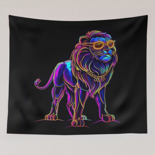 Item preview, Neon Lion designed and sold by Myra365Art.