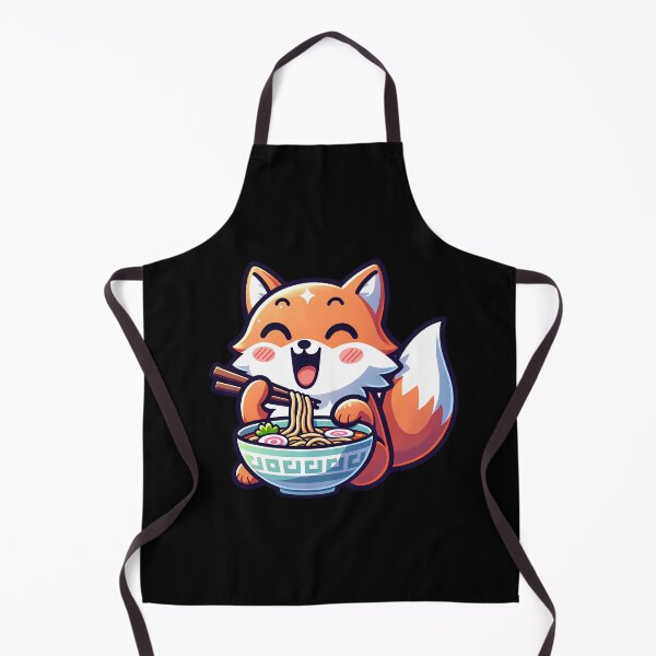 Item preview, Fox Eating Ramen designed and sold by PeelZinc.