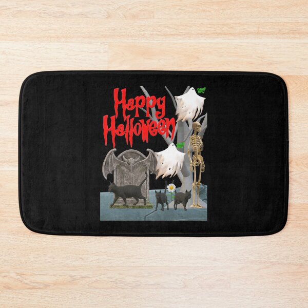 Item preview, Black Cat Happy Halloween Boo designed and sold by kel72.