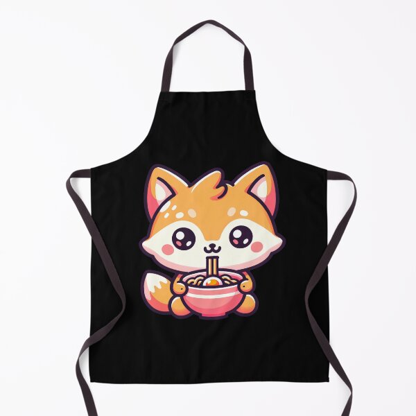 Item preview, Fox Eating Ramen designed and sold by PeelZinc.