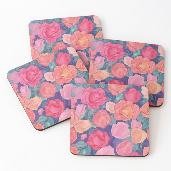 Item preview, Royal pink rose flower pattern design designed and sold by Anshu3813.