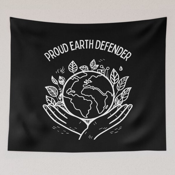 Item preview, Earth Defender Hands Carrying the World Globe with Leaves Earth Day Awareness, Go Green | Proud Earth Defender designed and sold by moproconcepts.