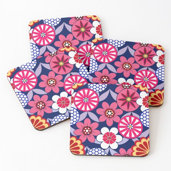 Item preview, Pink Japanese Kimono Pattern, Floral Kimono Design designed and sold by patterncrow.