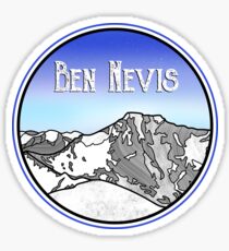 Ben Nevis Scotland geometric Sticker