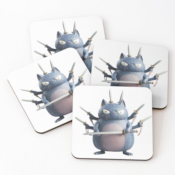 Item preview, Feline Samurai Combat Stance designed and sold by palmyst.