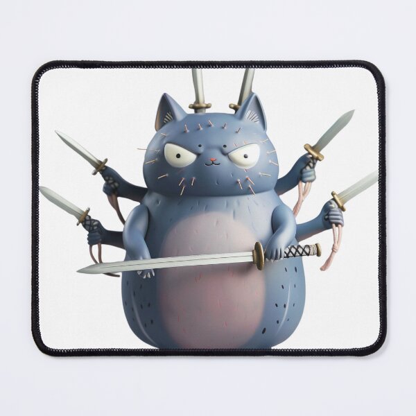 Item preview, Feline Samurai Combat Stance designed and sold by palmyst.