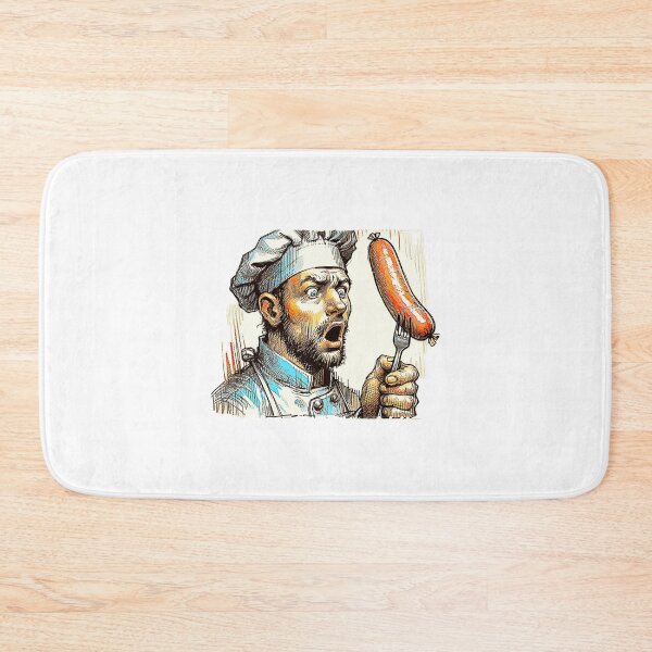 Item preview, The Cook, sausage on a Fork. Chef designed and sold by Get-Forked.
