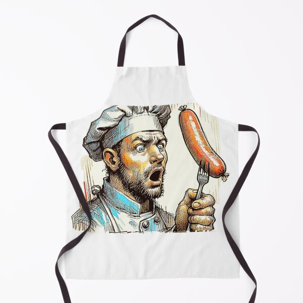 Item preview, The Cook, sausage on a Fork. Chef designed and sold by Get-Forked.