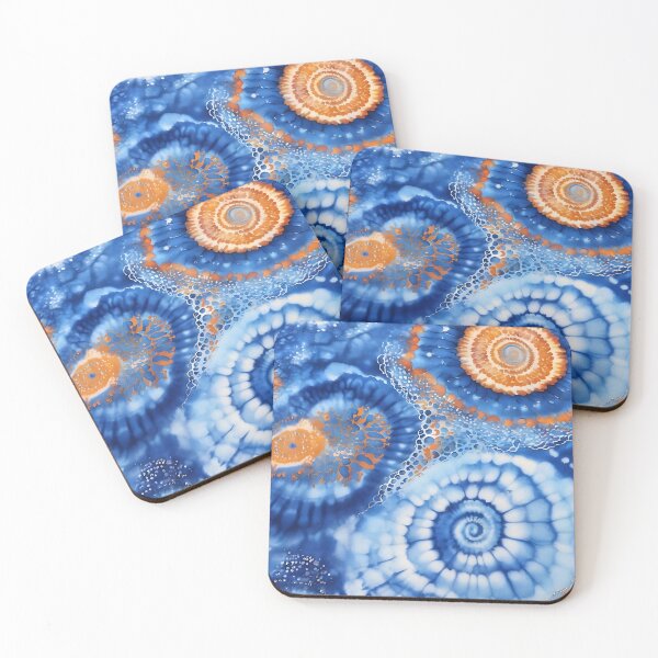 Item preview, Blue Tie and Dye Shibori  designed and sold by Tamas Das.
