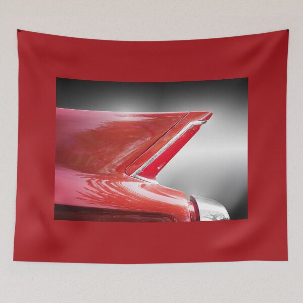 Item preview, American classic car Deville 1962 tail fin red designed and sold by Beate Gube.