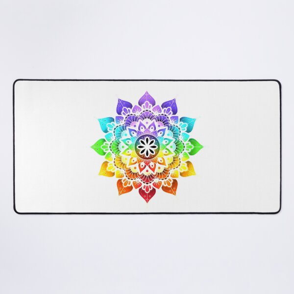 Item preview, Mandala of Chakras in the 7 colors of the rainbow n°2 designed and sold by Audrey Janvier | AJD.