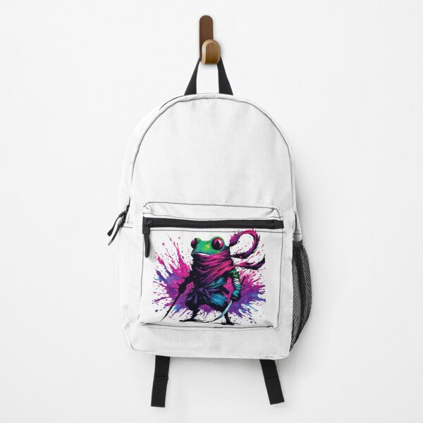 Item preview, Cool Japanese Ninja Samurai Frog Ink Splash Art designed and sold by TomFrontierArt.