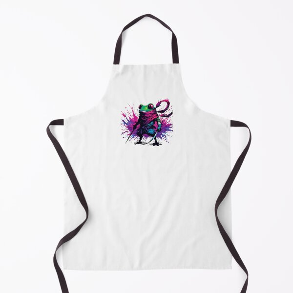 Item preview, Cool Japanese Ninja Samurai Frog Ink Splash Art designed and sold by TomFrontierArt.