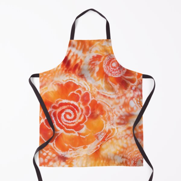 Item preview, Orange Floral Tie and Dye Shibori designed and sold by Tamas Das.