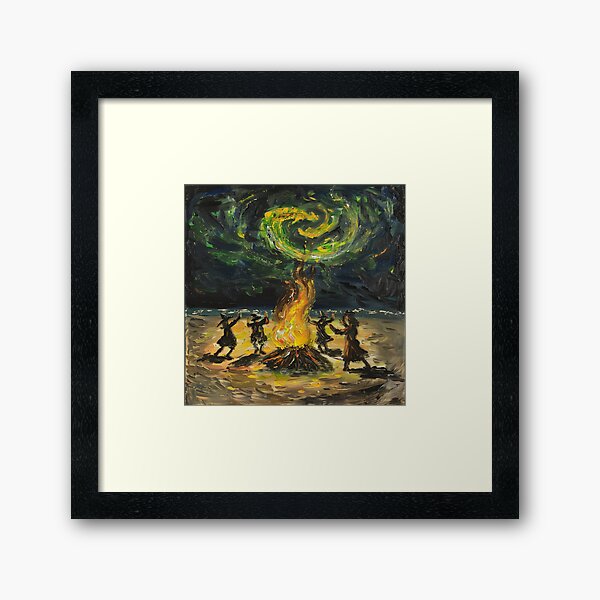Vista previa del artículo con la obra «Arte de danza de hoguera elemental», diseñado y vendido por palmyst.