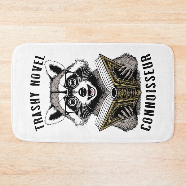 Item preview, Trashy Novel Connoisseur Funny Bookish Raccoon Trash Reader designed and sold by GrandeDuc.