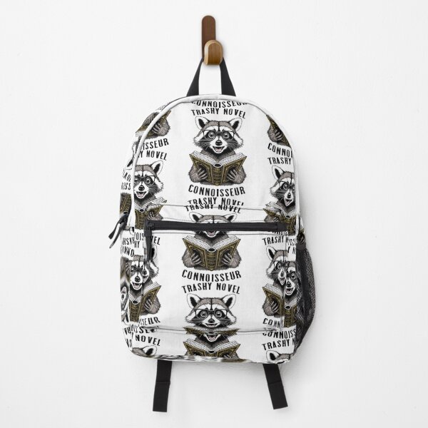 Item preview, Trashy Novel Connoisseur Funny Bookish Raccoon Trash Reader designed and sold by GrandeDuc.