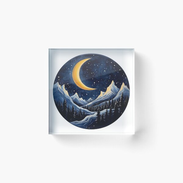 Item preview, Cold yet serene: A winter wonderland abstract landscape designed and sold by Shirtastically.