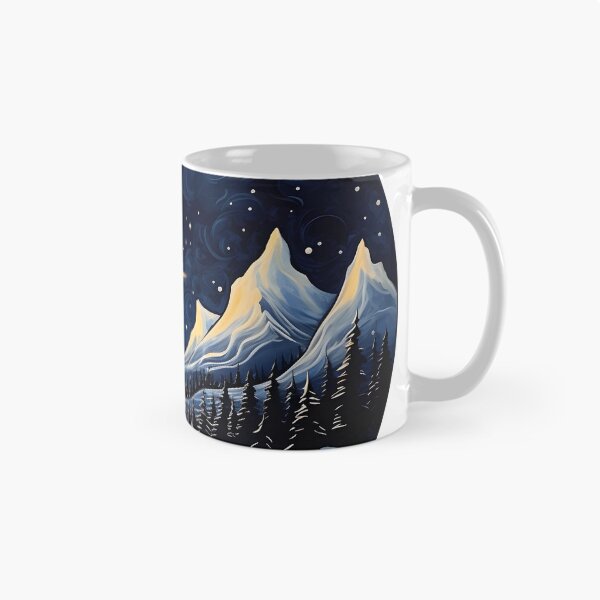 Item preview, Cold yet serene: A winter wonderland abstract landscape designed and sold by Shirtastically.