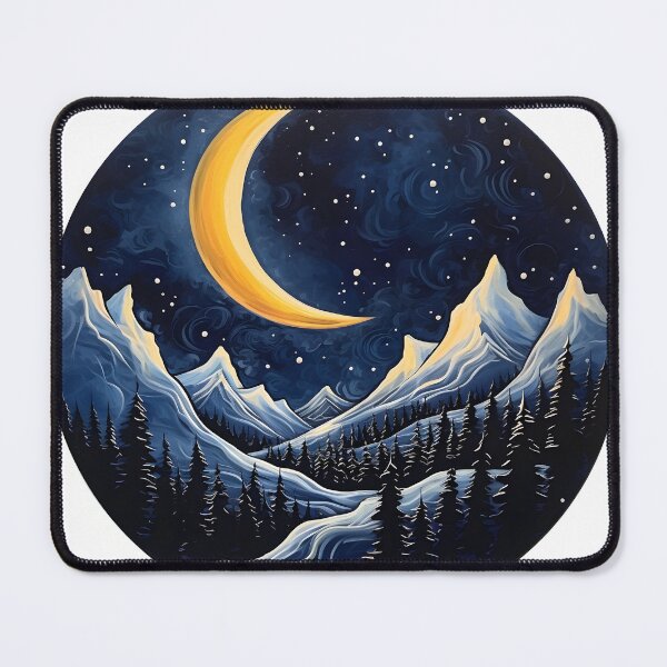 Item preview, Cold yet serene: A winter wonderland abstract landscape designed and sold by Shirtastically.