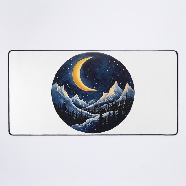 Item preview, Cold yet serene: A winter wonderland abstract landscape designed and sold by Shirtastically.