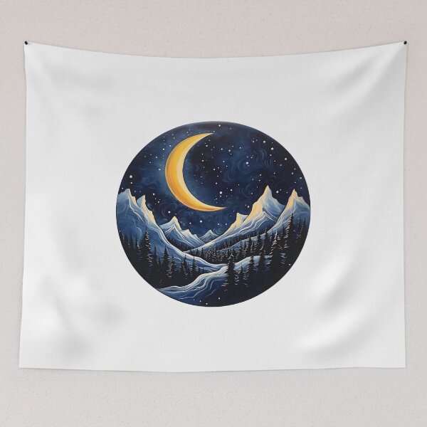 Item preview, Cold yet serene: A winter wonderland abstract landscape designed and sold by Shirtastically.