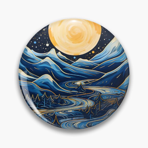 Item preview, Cold yet captivating: A winter wonderland abstract landscape designed and sold by Shirtastically.
