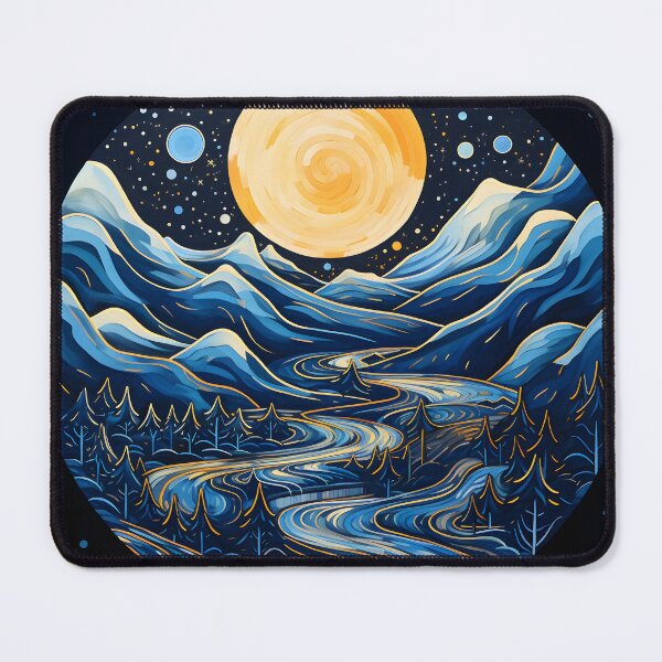 Item preview, Cold yet captivating: A winter wonderland abstract landscape designed and sold by Shirtastically.