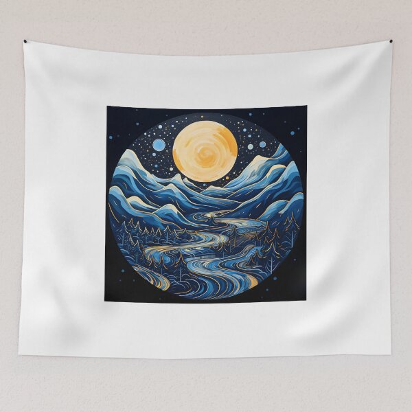 Item preview, Cold yet captivating: A winter wonderland abstract landscape designed and sold by Shirtastically.