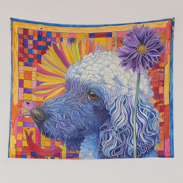 Item preview, Colorful poodle designed and sold by FlowersColorful.