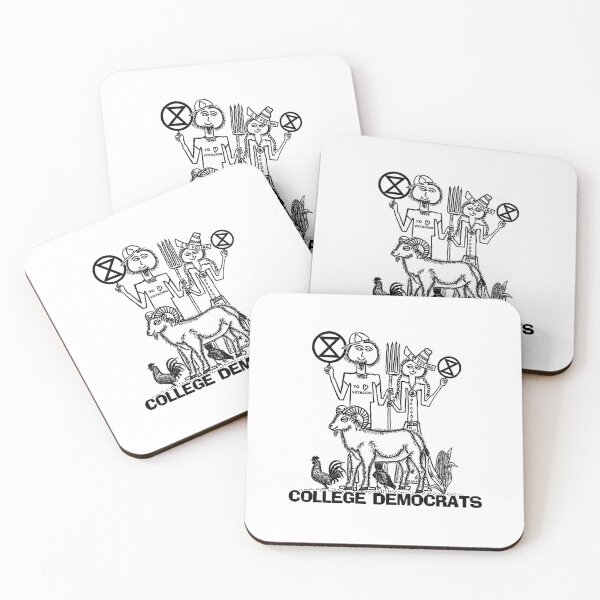 Item preview, COLLEGE DEMOCRATS ~ RANCH MAN ~ FARMER WOMAN ~ SHEEP ~ EXTINCTION SYMBOL ~ (V-6-115) designed and sold by RodeoMalibu.