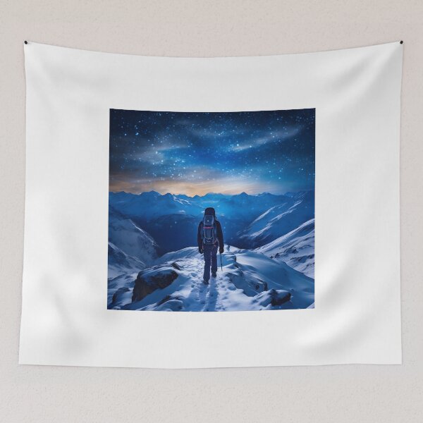 Item preview, Winter Night Hike: Landscape, Stars & Celestial Beauty designed and sold by Shirtastically.