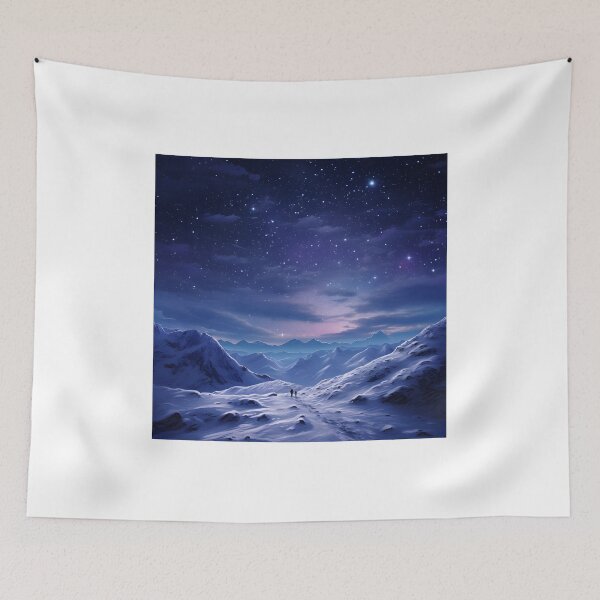 Item preview, Winter Night Hike: Majestic Landscape & Celestial Wonders designed and sold by Shirtastically.